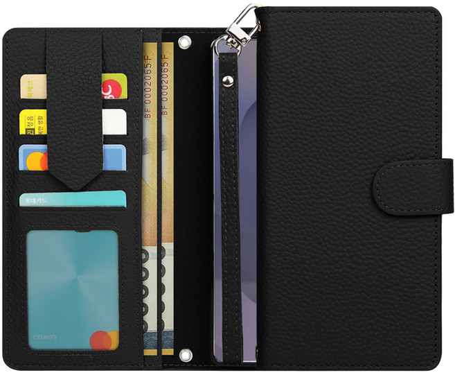 모나프리 소가죽 오프 스트랩 다이어리 휴대폰 케이스