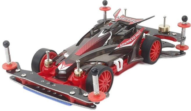 TAMIYA 田宮 Avante Mk 3 Nero MS 底盤進階組 迷你四驅車 18662, 混合色, 1個