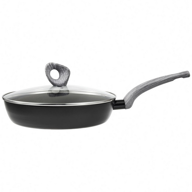 Corelle Brands 康寧餐具 平煎拿鐵鍋附蓋子, 1個, 28cm