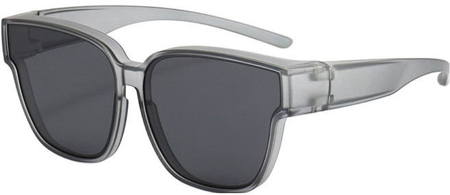 체인지마스터 편광 덮경 선글라스, 그레이, 1개