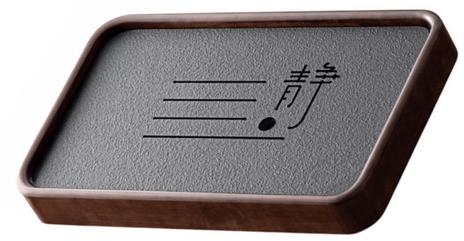 小麥購物 簡約中式復古泡茶盤 45 x 28cm K065, 安靜, 1個