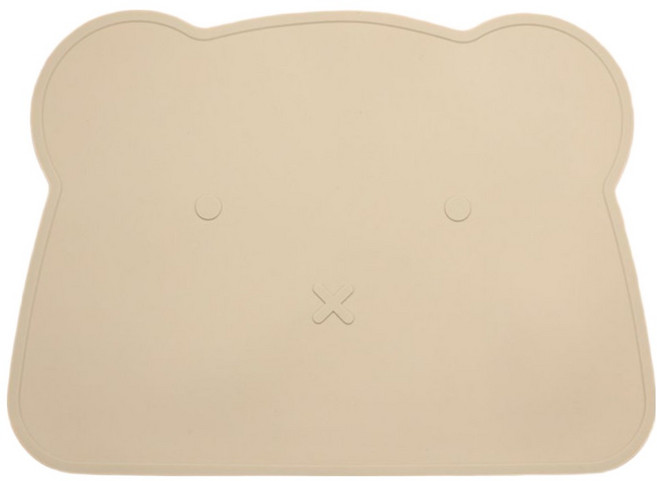 스택잇 실리콘 식탁 매트, 베이지, 1개, 40 x 30 cm
