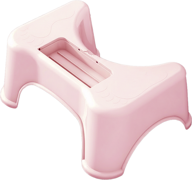 조인메이드 미끄럼방지 욕실 발받침대 핸드폰 거치형, 핑크