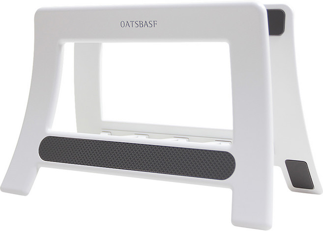 OATSBASF 派凡 簡約版筆電平板多功能收納架, 白色, 1個