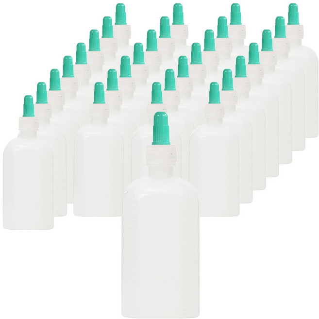 신도공업㈜ 말랑이 PE60cc 긴마개 일회용 물약병, 100개