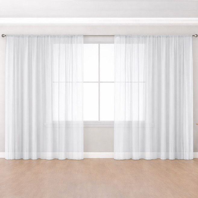 Unheve 淡雅氛圍紗簾, 01 白色