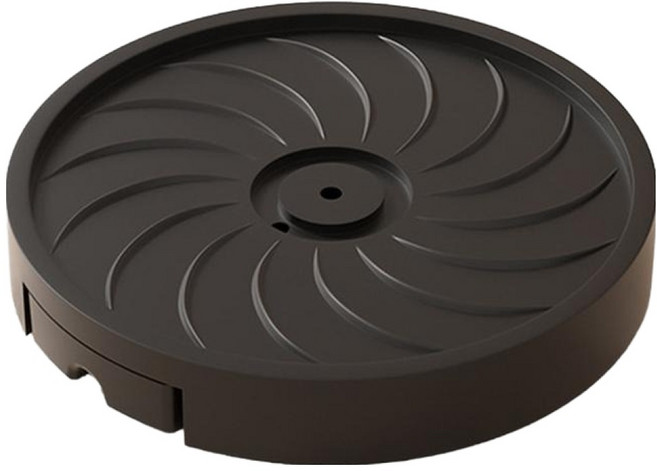 문구담 물빠짐 이동식 바퀴형 화분 받침대, 블랙, 1개