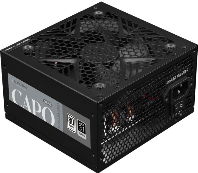 N.Clome CAPO 600W 80PLUS 標準 ATX3.1 電源供應器, 單一商品