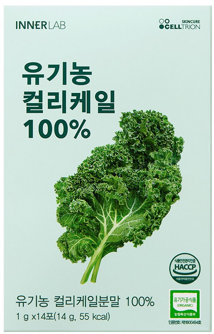 이너랩 셀트리온 유기농 컬리케일 분말 14p, 14g, 1개