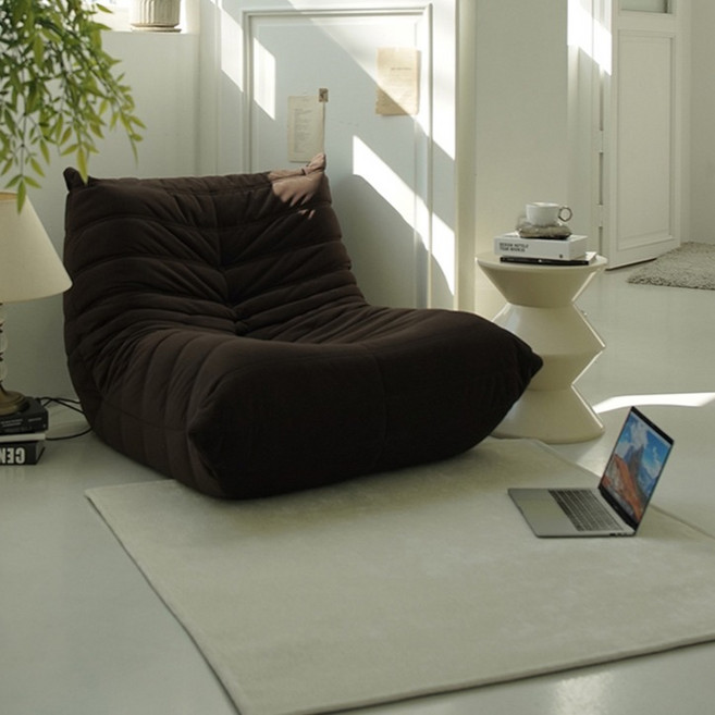 노크노크 셔닐 벨벳 컬러 방수 정사각 러그