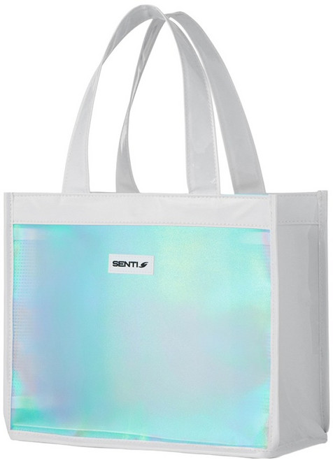 센티 에나멜 토트백, 화이트