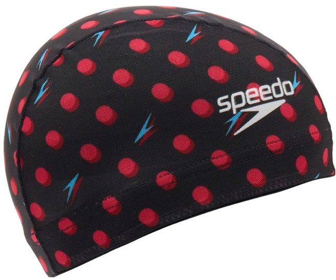 speedo Boom 圓點網眼泳帽 SE12505RT, RT, 1個