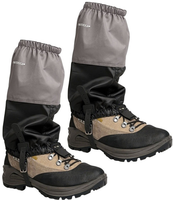 LIBERO 벨로 숏 스패츠 소프트 방수 게이터, 그레이