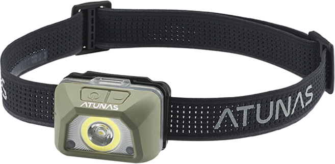 ATUNAS 歐都納 閃電頂規輕量防水頭燈 A1LIGZ02N, 軍綠色, 1個