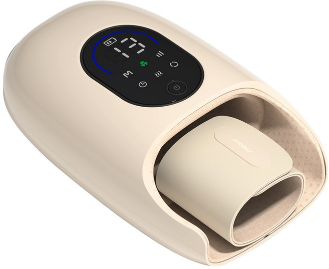 무아스 에어핏 무선 온열 손마사지기, 오트베이지, MM-H1