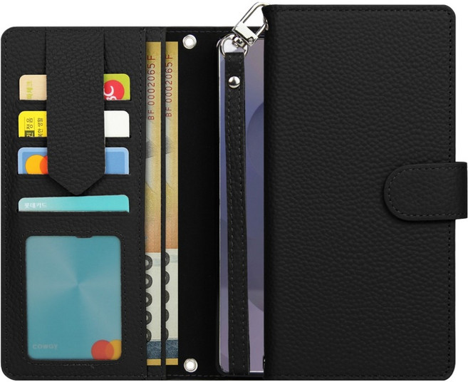 Monafree 牛皮 Off-Shoulder Strap 日記本式手機殼