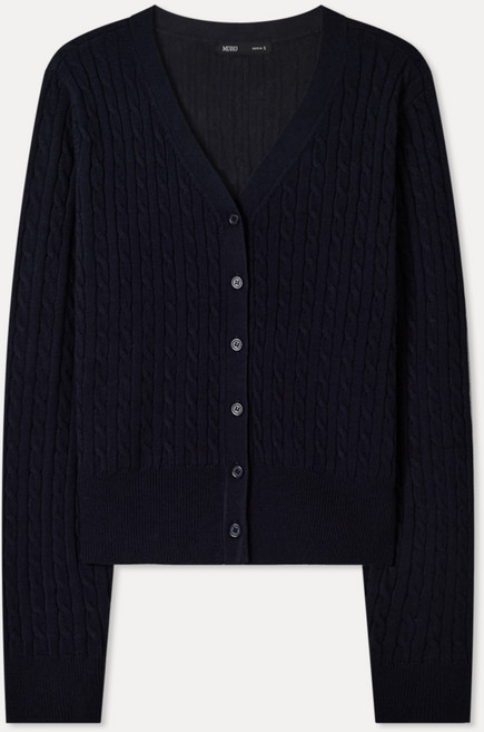 미쏘 여성용 V넥 케이블 가디건