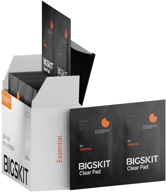 빅스킷 스마트폰 액정 클리너 일회용 티슈 알콜솜, 화이트, 50개