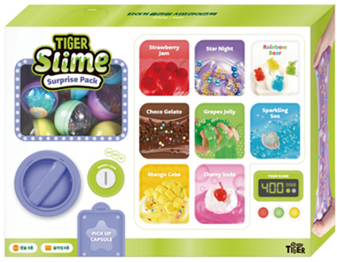 마이리틀타이거 슬라임 서프라이즈팩, 혼합색상, 1200g, 1개