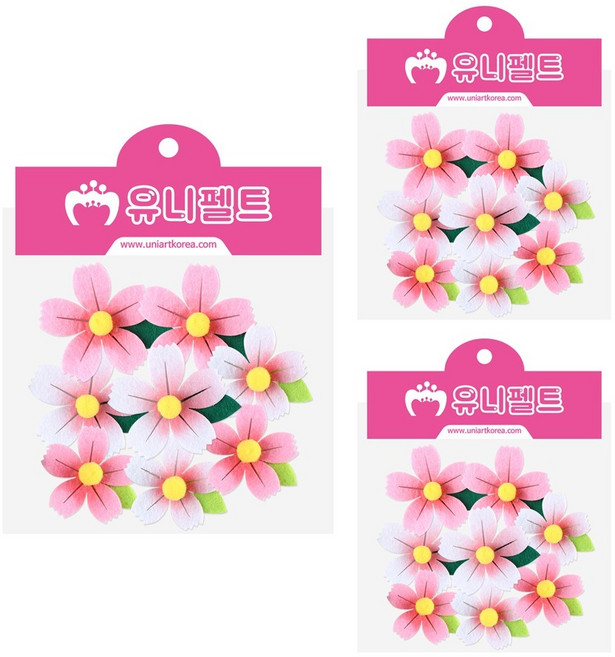 (주)유니아트 3000 신형 펠트, 벚꽃, 3개