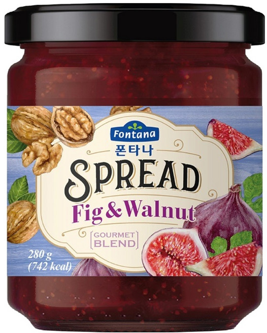 폰타나 스프레드 무화과 & 월넛, 280g, 1개