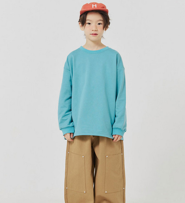 바브키즈 아동용 뉴크 베이직 티셔츠