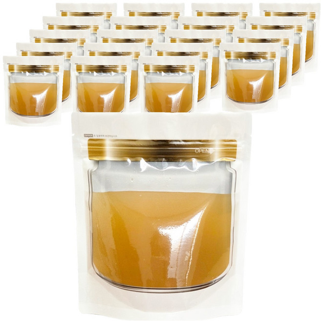 Yori Grida 設計款高湯儲存袋 站立式密封袋 玻璃 1L 20 x 23 cm, 特大(XL), 20個, 1入