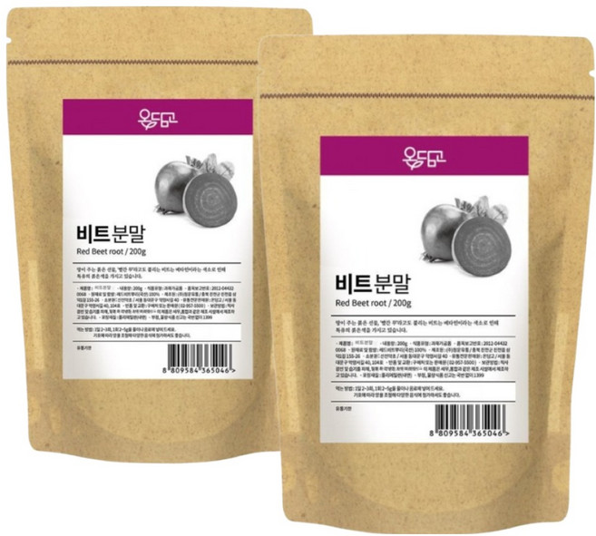 ONDAMGO 韓國產紅甜菜粉, 200g, 2個