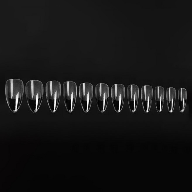 비앙티노 인조 네일 팁 투명 반무광 풀커버 240p 세트 25BRS288, 1세트, No1