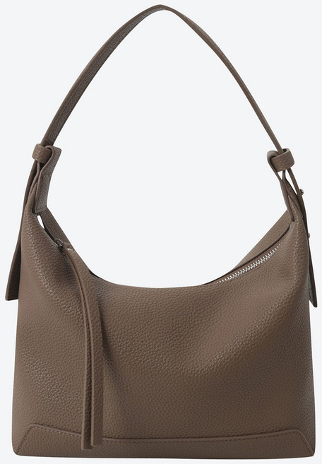 SHOOPEN 女款荔枝紋頂部拉鍊小型肩揹包 HPABGGA013