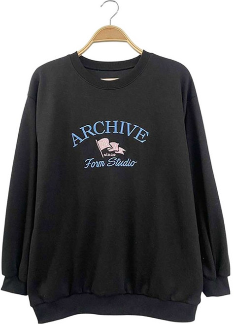 안다로미 아카이브 자수 맨투맨