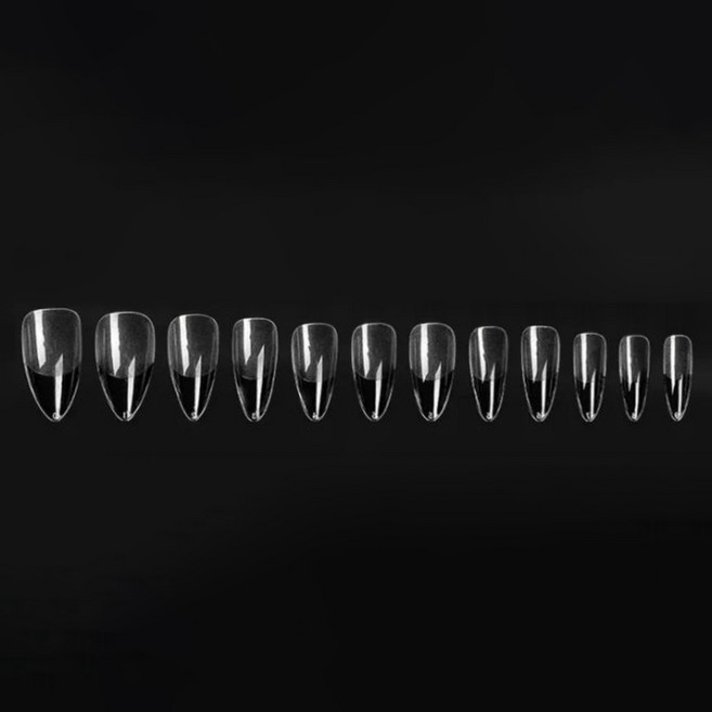 비앙티노 인조 네일 팁 투명 반무광 풀커버 240p 세트 25BRS288, 1세트, No3