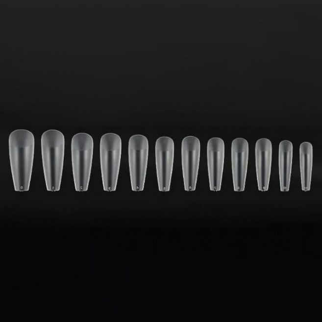 비앙티노 인조 네일 팁 투명 반무광 풀커버 240p 세트 25BRS288, 1세트, No7