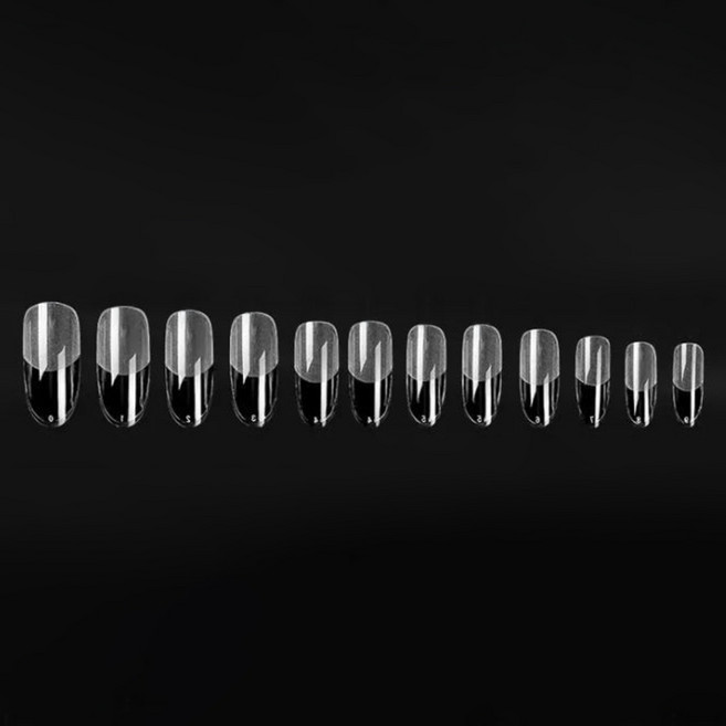 비앙티노 인조 네일 팁 투명 반무광 풀커버 240p 세트 25BRS288, 1세트, No5