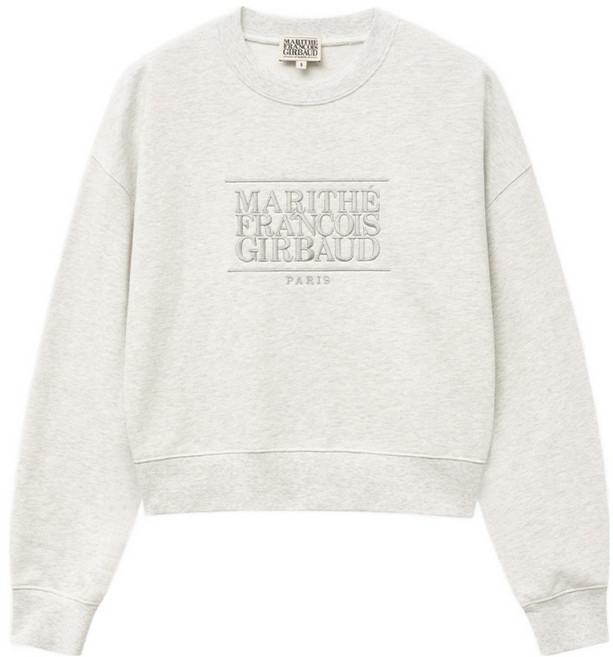 MaritheFrancoisGirbaud W CLASSIC LOGO CROP SWEATSHIRT