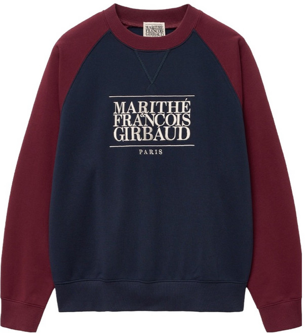 MaritheFrancoisGirbaud CLASSIC LOGO COLOR BLOCK RAGLAN SWEATSHIRT