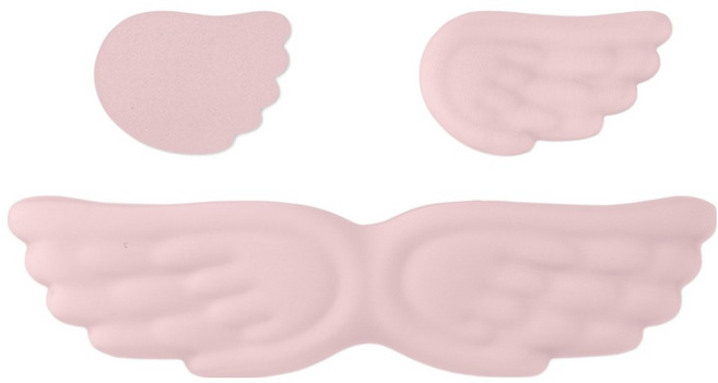 지클릭커 윙 코튼 팜레스트 키보드 쿠션 손목 받침대, 1개, 인디 핑크