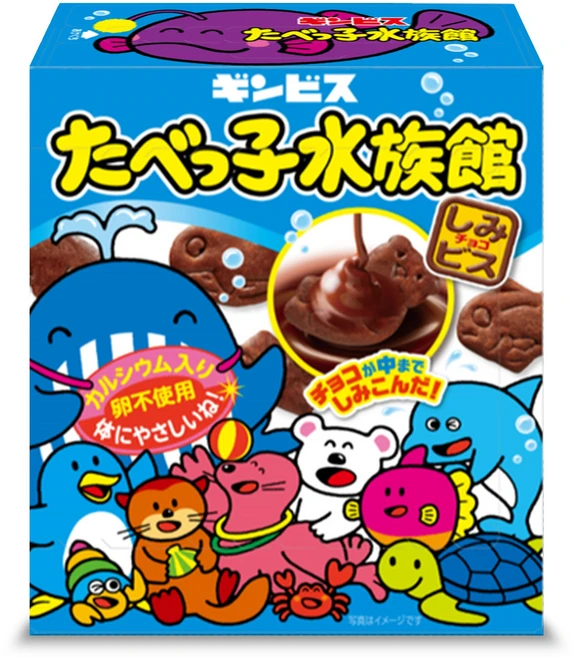 타벳코 수족관 비스킷 초코맛, 50g, 1개 - 쿠팡