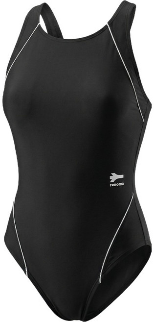 레노마스윔 여성용 파이핑 라인 U백 원피스 수영복 RN-LS2G502
