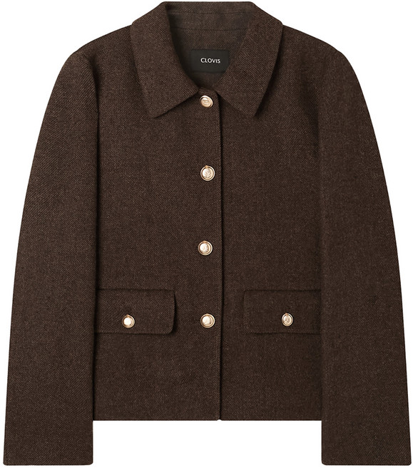 클라비스 여성용 도톰 카라형 자켓