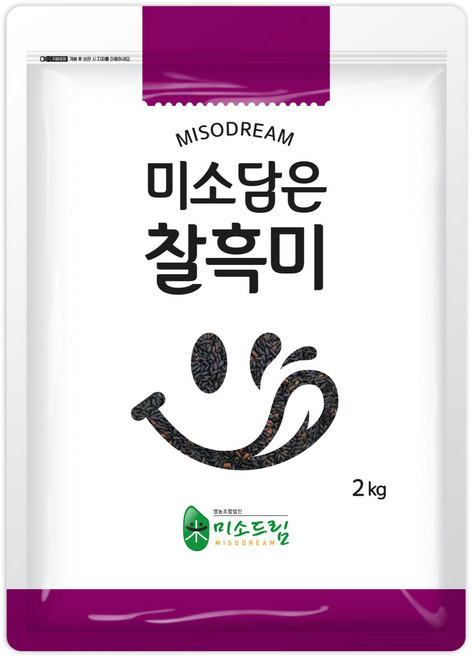 미소담은 국내산 찰흑미, 2kg, 1개