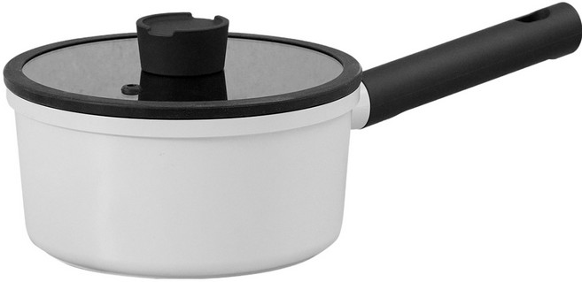 LENANSE Oreo IH 單柄鍋 18, 淺灰色 + 黑色, 1個, 18.8cm