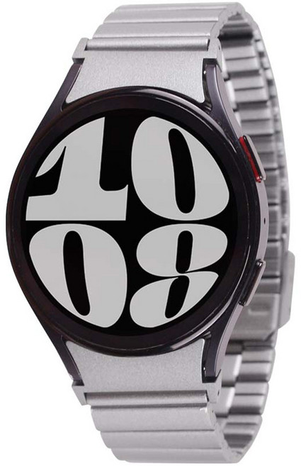 젤리타이거 갤럭시워치 링크브레이슬릿 메탈 밴드 스트랩 날개형 20mm, 실버, 1개