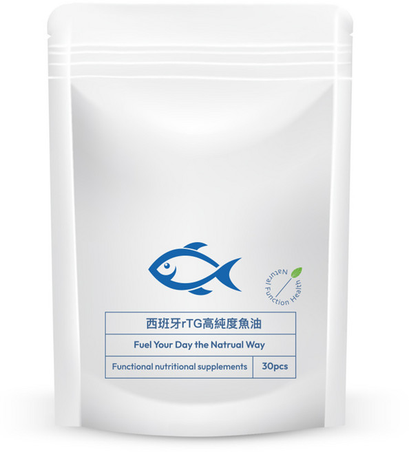 西班牙rTG高纯度魚油膠囊 500mg, 1個, 30顆