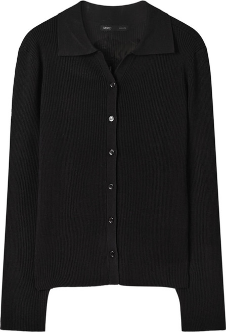MIXXO 女款翻領羅紋針織外套