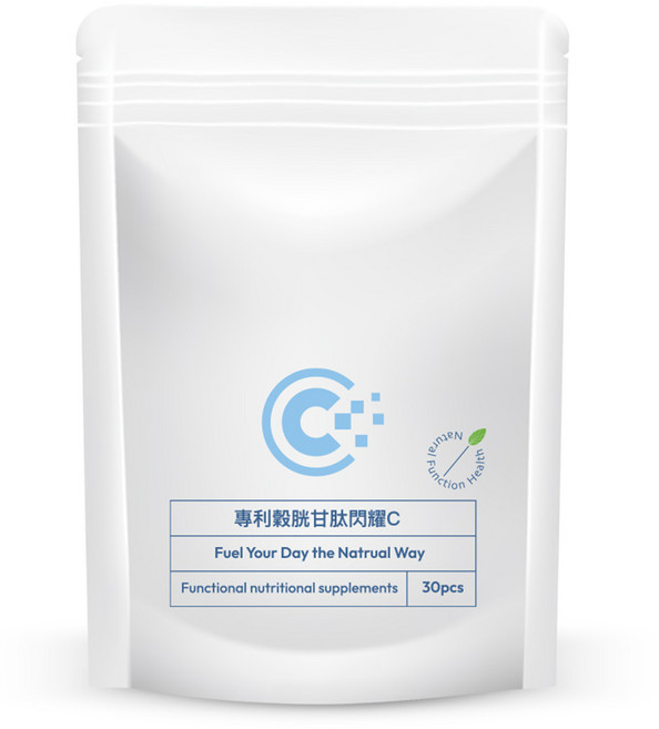 專利穀胱甘肽閃耀C 500mg, 1個, 30顆