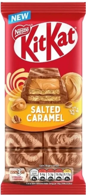 KitKat 솔티드 카라멜 초콜렛바, 99g, 1개 - 쿠팡
