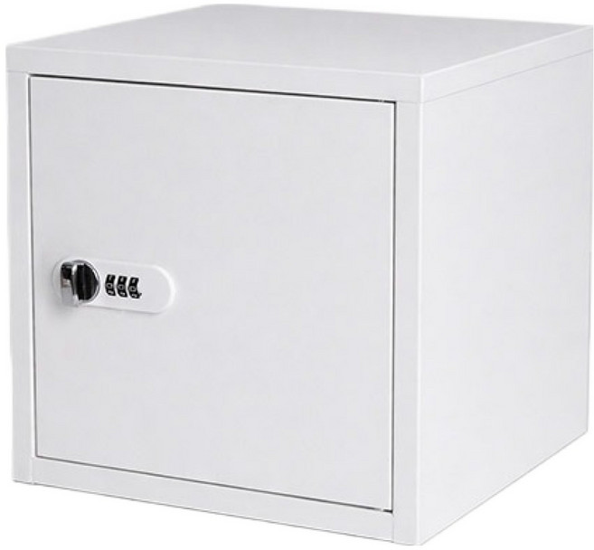 히키스 컴팩디자인 프라이빗 개인 가정 스틸 미니금고 MS10, 화이트