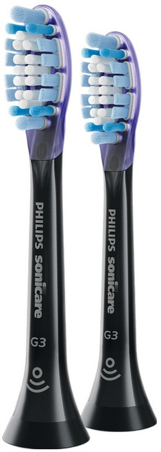 PHILIPS 飛利浦 韓國 G3 高級牙齦護理牙刷刷頭 黑色, 2個, HX9052/91