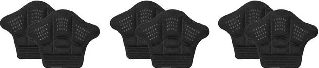 파파홀릭 푹신한 뒤꿈치 보호 신발 뒷꿈치 패드 2종 x 3세트, 블랙, 1세트